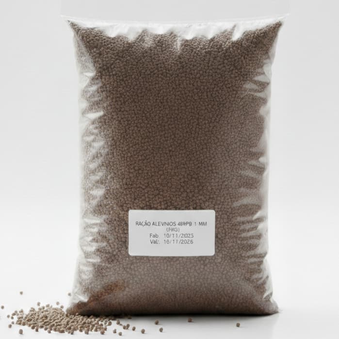 Ração Alevinos 48% Proteína (1mm) 1kg | O Melhor Início Para Seus Peixes - Promoção !