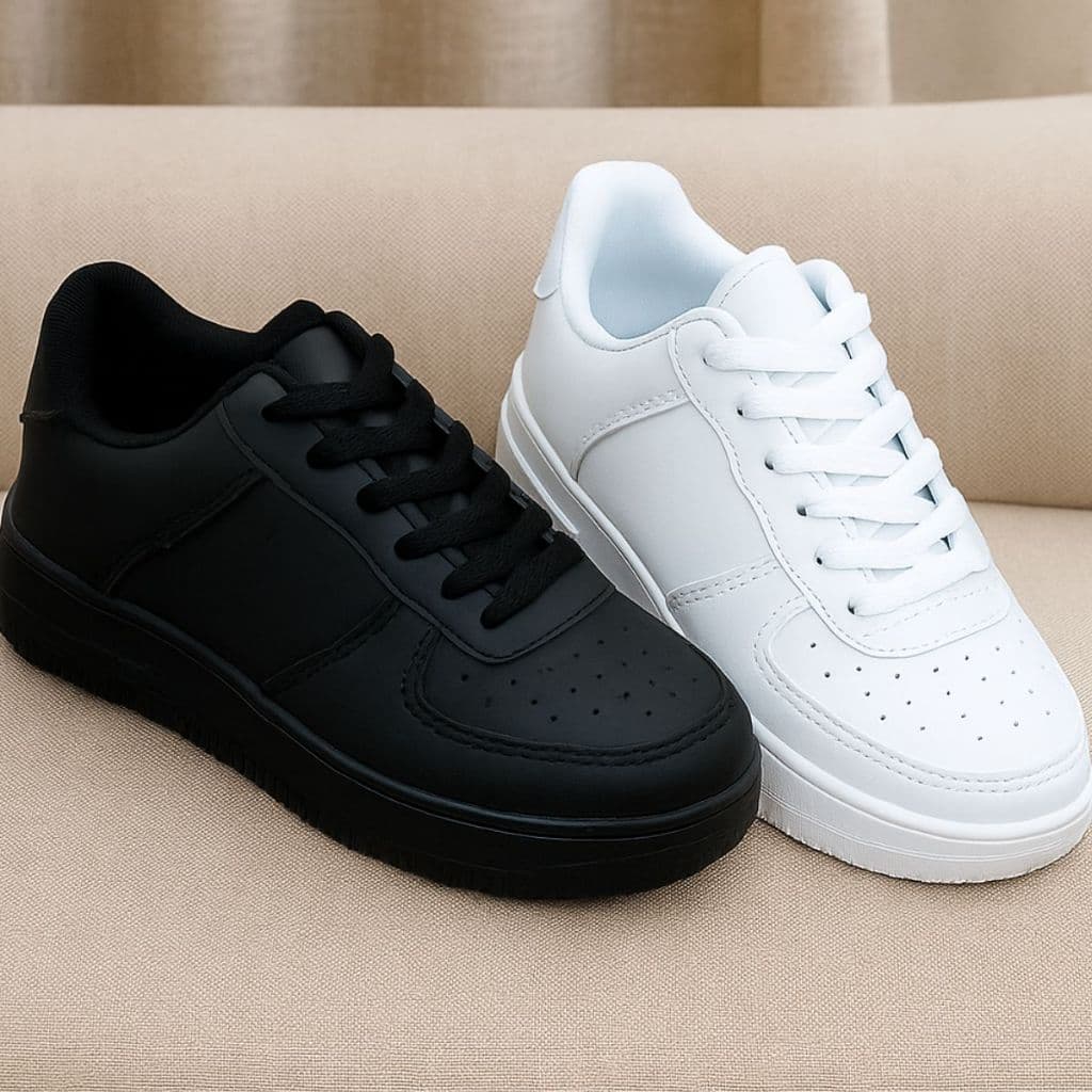 Tênis Casual Masculino Feminino Sola Alta Antiderrapante Minimalista - Envio imediato