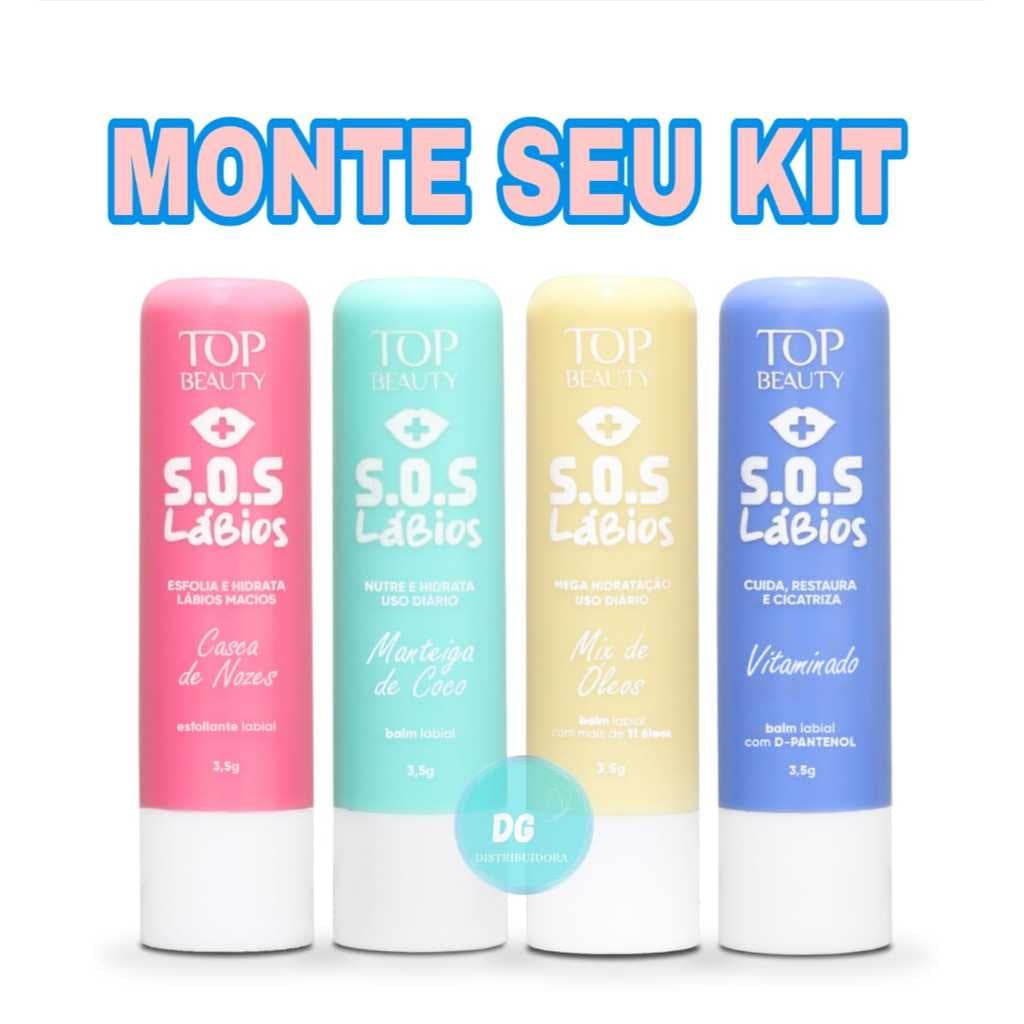 Monte seu Kit - Sos Lábios Cuidados Top Beauty
