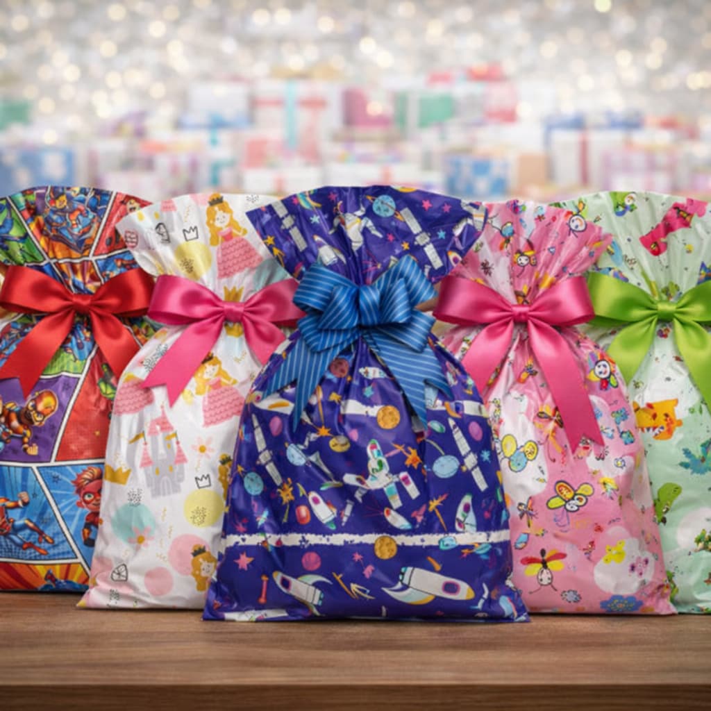 Embalagem Saco de Presente Infantil 25x37cm 50 unidades Crianças BOPP Premium