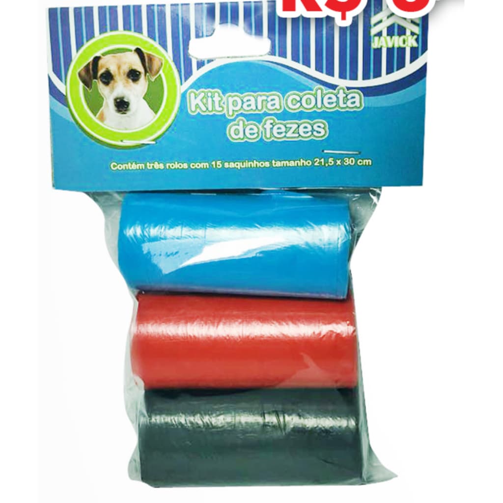 Saquinhos Higiênicos Refil Cata Caca  3 ROLOS