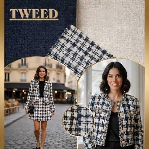 Tecido tweed fiorela inverno 100% poliéster 3 metros X 1,50 Larg.