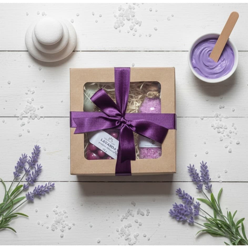 Kit presente SPA mini com Vela +  Escalda pés + Sabonete Massageador