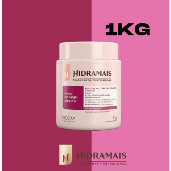 Creme Hidramais Drenagem Linfática Hidramais - Reduz Celulite e Varizes