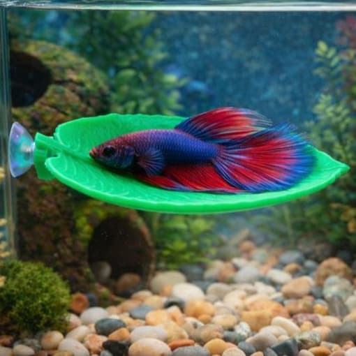 Folha Descanso Para Peixe Betta