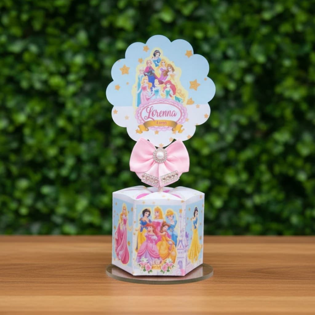 10 Unidades Centro de mesa Festa das Princesas