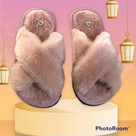 Pantufa Cruzada Adulto Unissex, Super Confortáveis e Antiderrapante