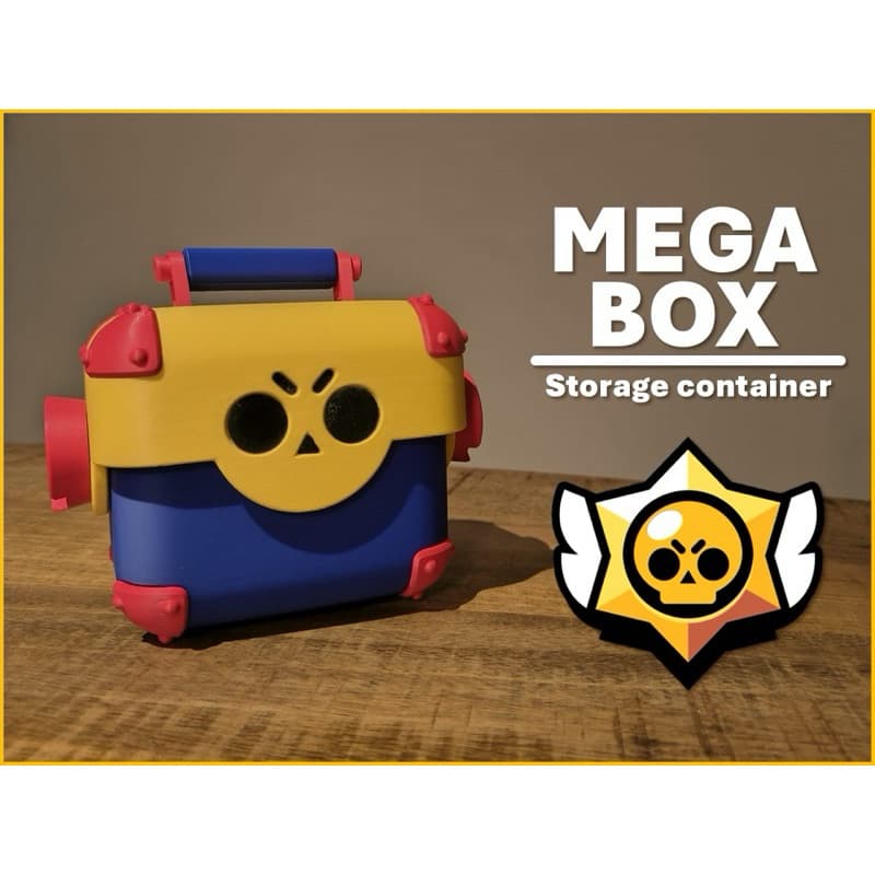 Mega Caixa Brawl Stars + Kit Acessórios (10 Gemas + 10 Moedas