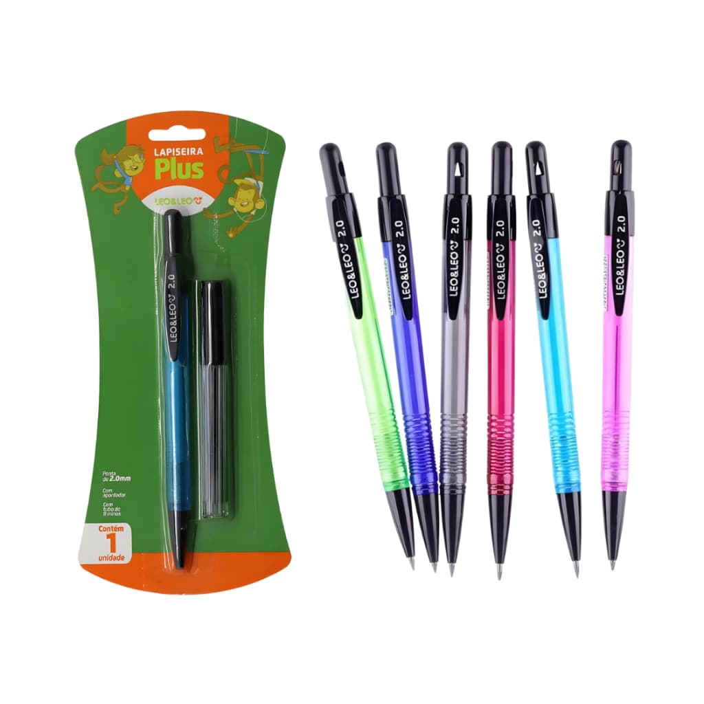 Lapiseira plus 2.0 + grafite Leo&Leo