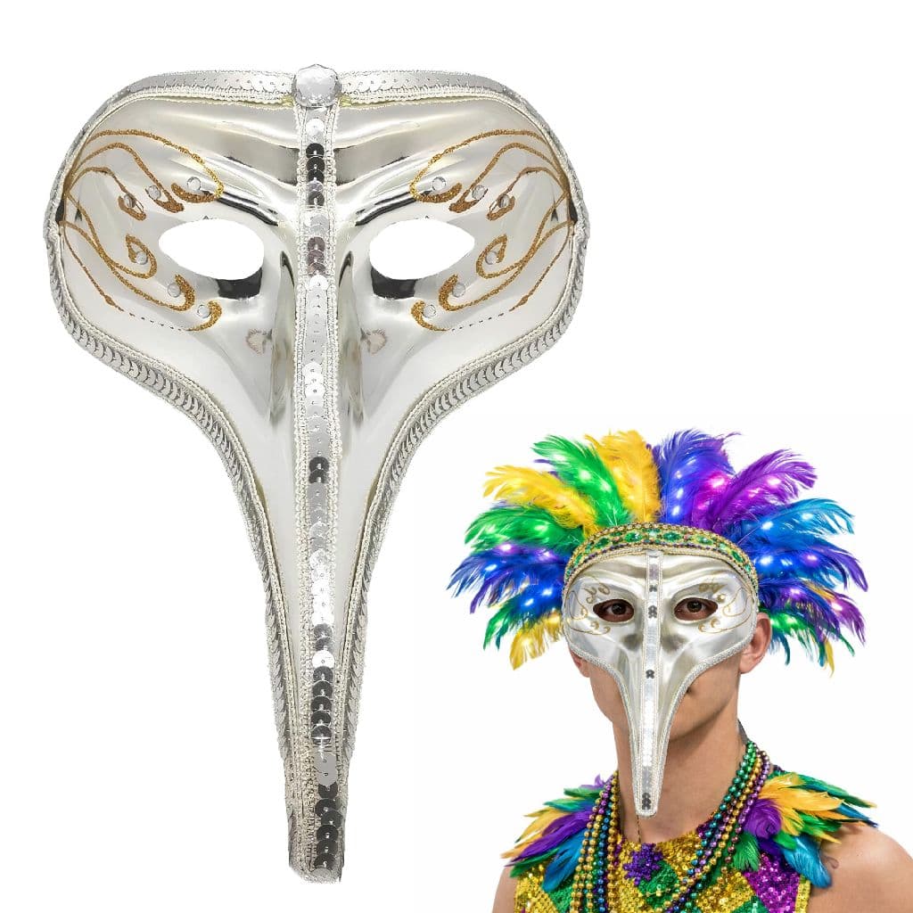 Máscara da Peste Calptone com Latejoula Luxo Máscara para Carnaval