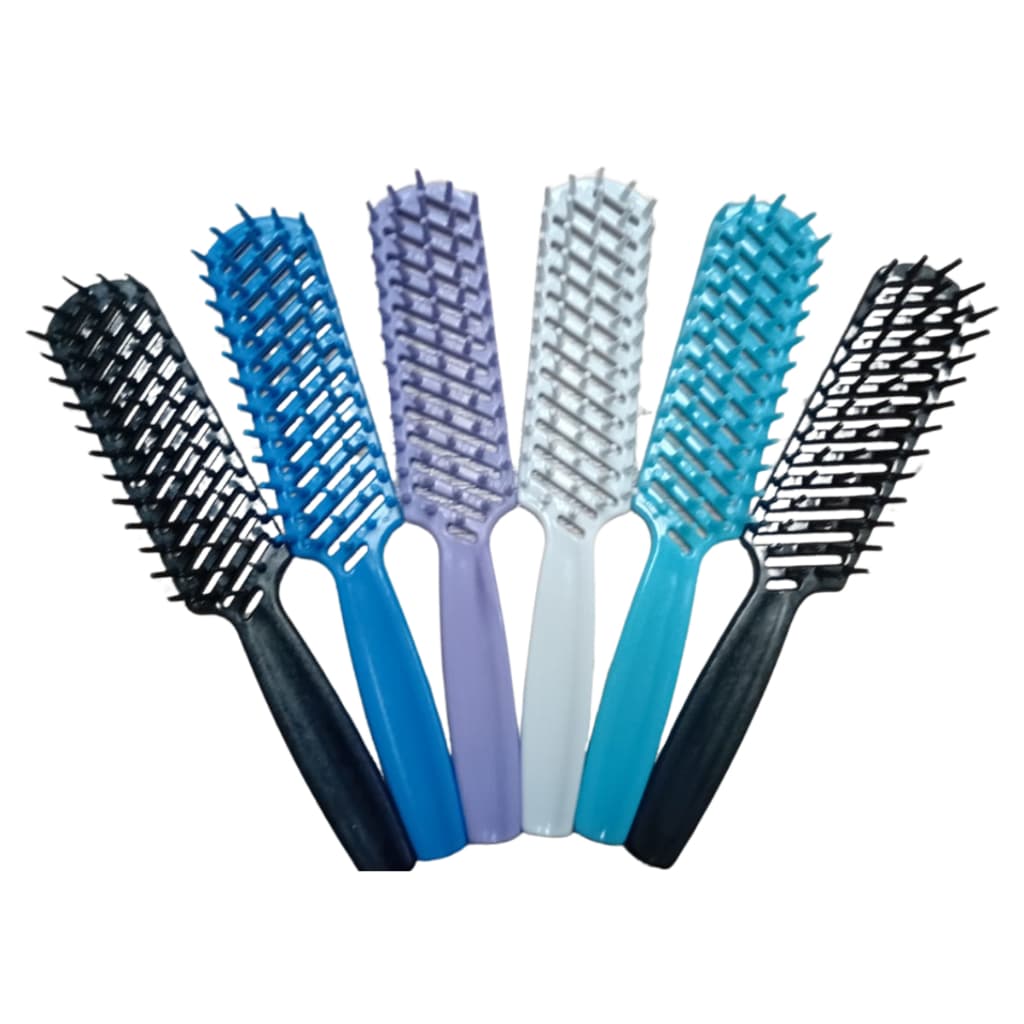 Kit 12 Escovas de Cabelos Modelo Noemi Cores Enviadas Aleatóriamente