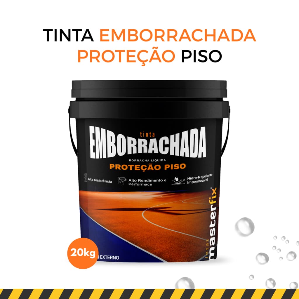 Tinta Piso Premium Emborrachada  20 KG Proteção Piso Masterfix