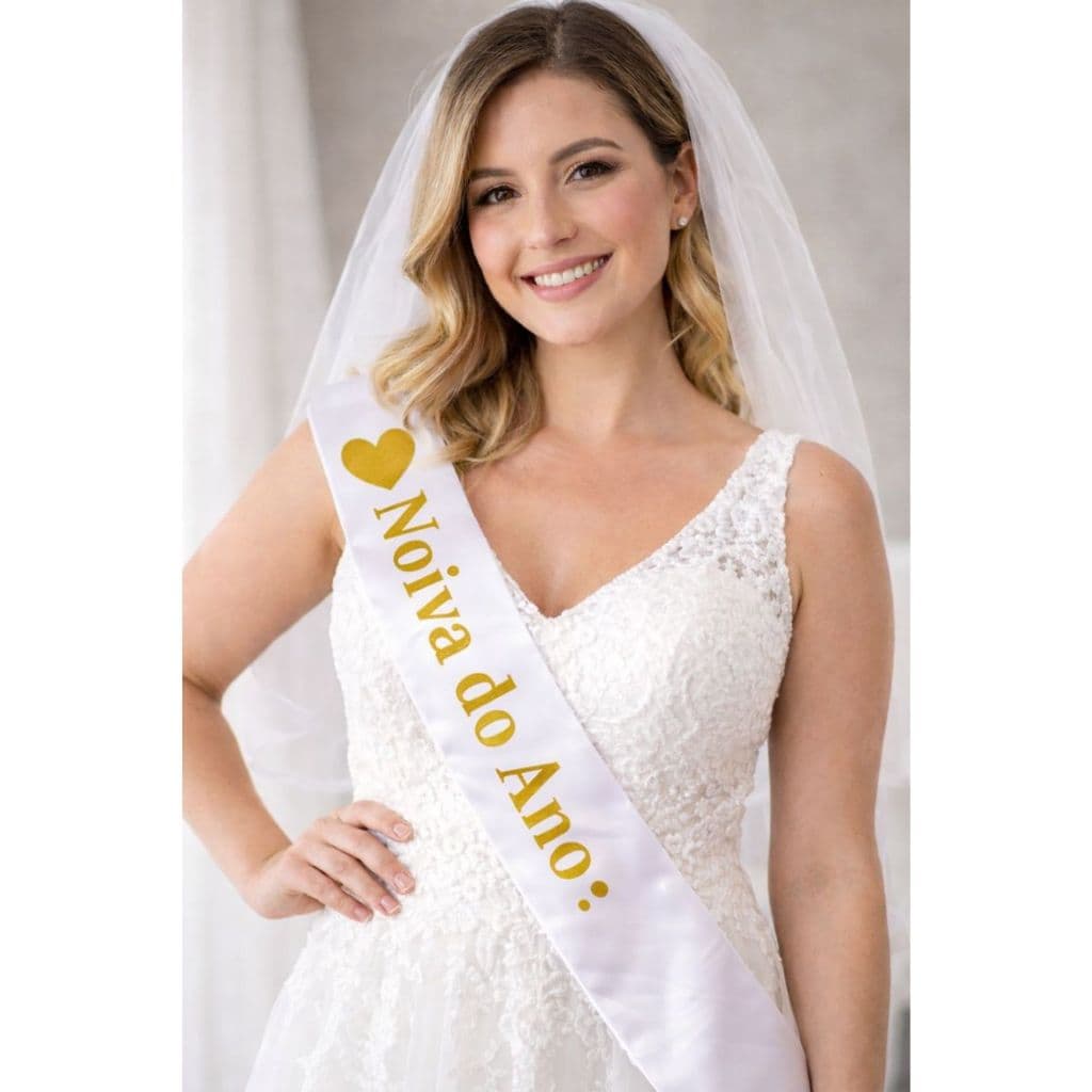 Faixa Noiva do Ano – Acessório Decorativo para Despedida de Solteira