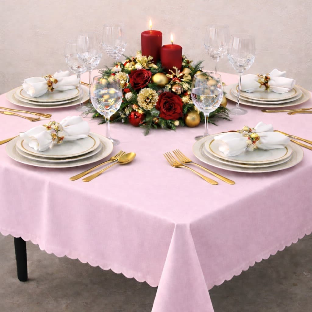 Kit 10 Toalha De Mesa Quadrada 1,50m x 1,50m Oxford Acabamento Leser P/ Festa Buffet ALICE DECOR