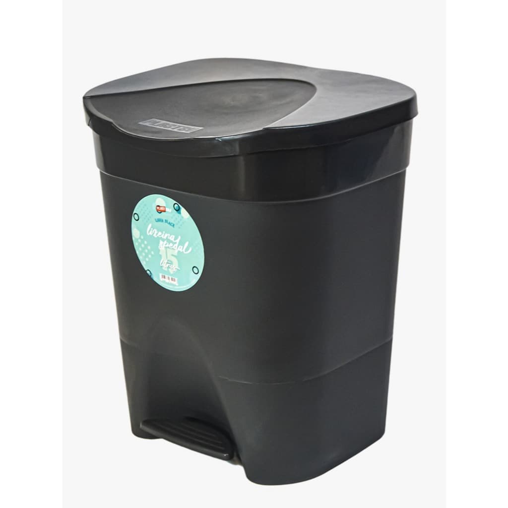 Lixeira Pedal C/ Tampa 15l Casa Cozinha Banheiro Escritório