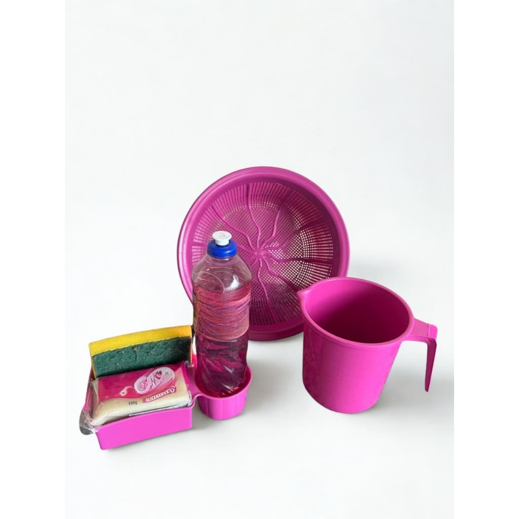 Kit Utilidade Lava Tudo Jarra Medidora Porta Detergente Cozinha Varias Coisas