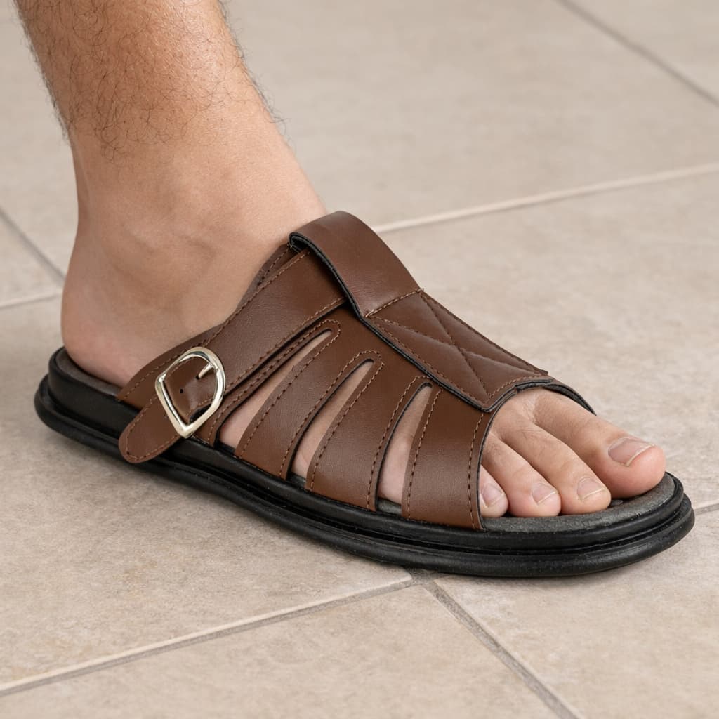 Sandalia Franciscana Chinela Masculica Palmilha Ortopédica com Ajuste