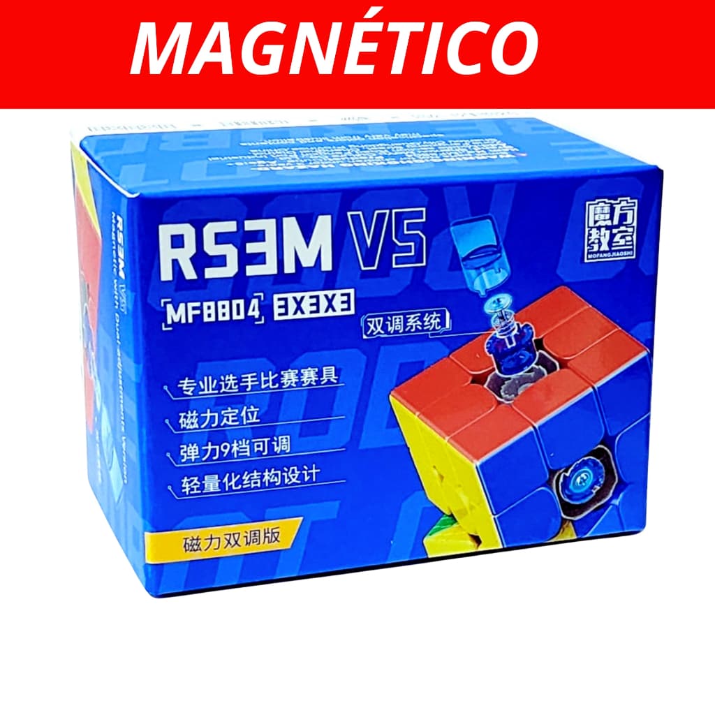 Cubo Mágico 3x3 Profissional Moyu RS3M V5 Magnético