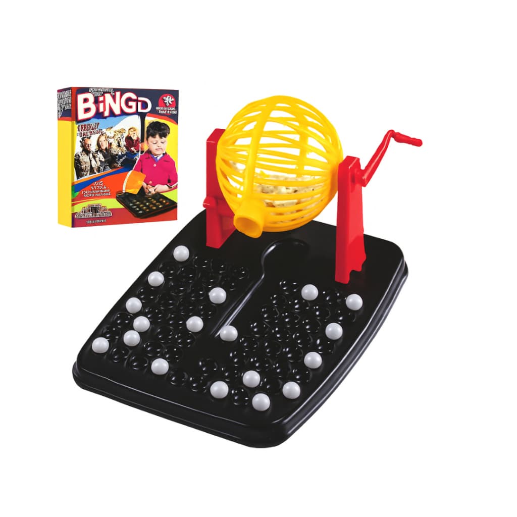 Super Bingo Para Todas As Idades 48 Cartelas 90 Bolinhas Globo Giratório e Sorteio Automático