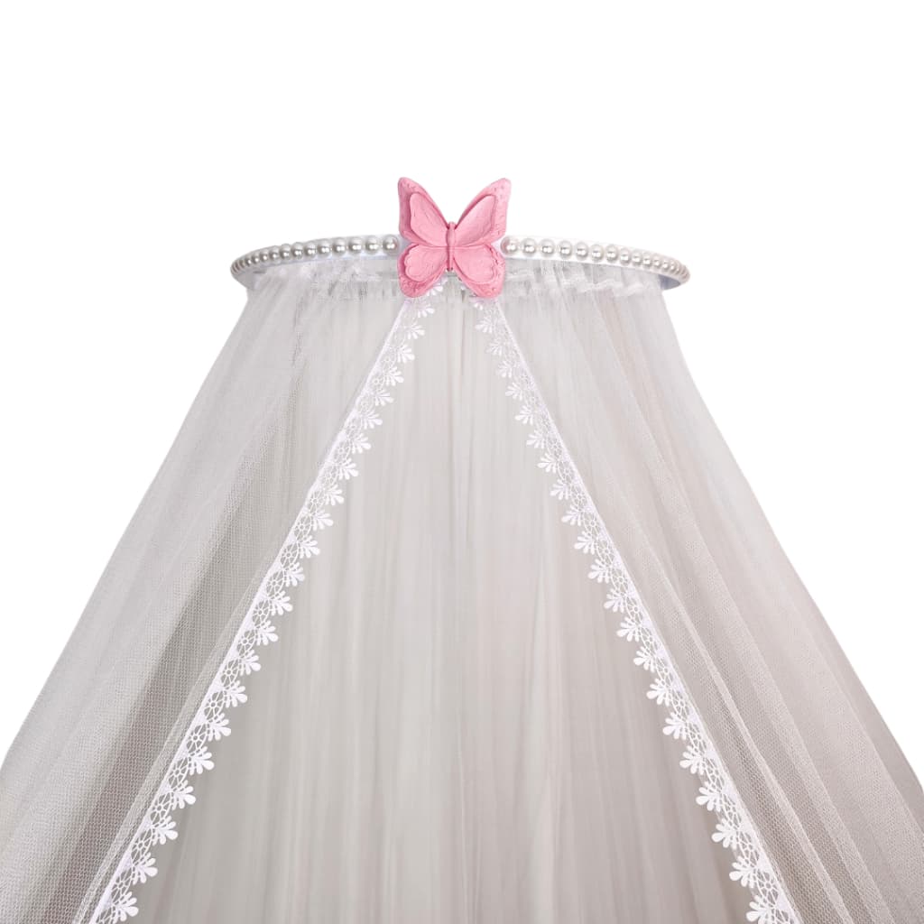 Dossel fino borboleta com mosquiteiro tule para berço