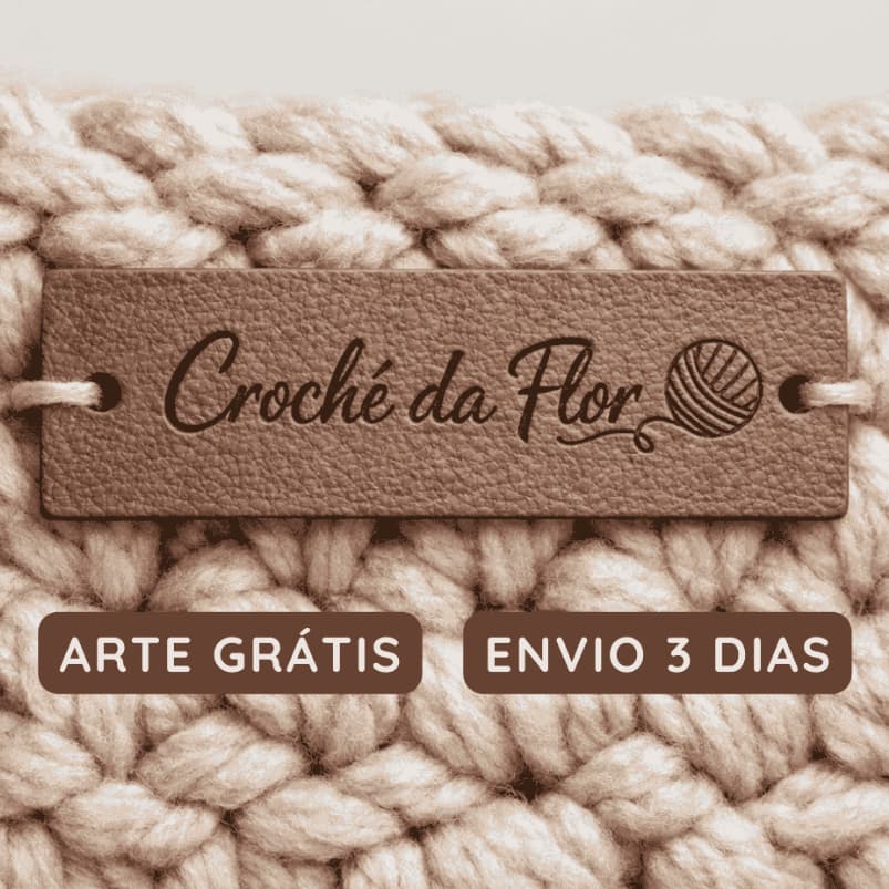 Etiquetas Personalizadas em Couro Sintético Gravadas a Laser