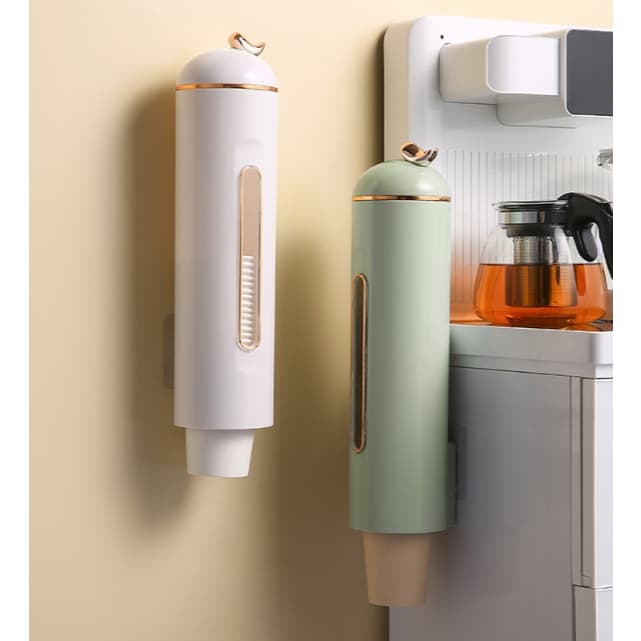 🌟Porta Copos De Parede Suporte Adeviso Organizador Dispenser De Luxo Sem Furos 2 cores