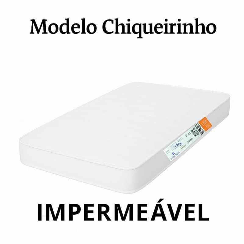 Colchão 100x70 Para Berço Chiqueirinho Impermeável Espuma Firme e Macia para Bebê