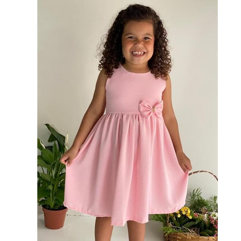 VESTIDO INFANTIL  MENINA rosa PERFEITO ANIVERSÁRIOS  FESTAS FORMATURAS CASAMENTOS IGREJAS