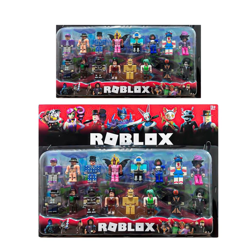 16 Personagens de Roblox Kit Cartelado personalizado zumbi attack