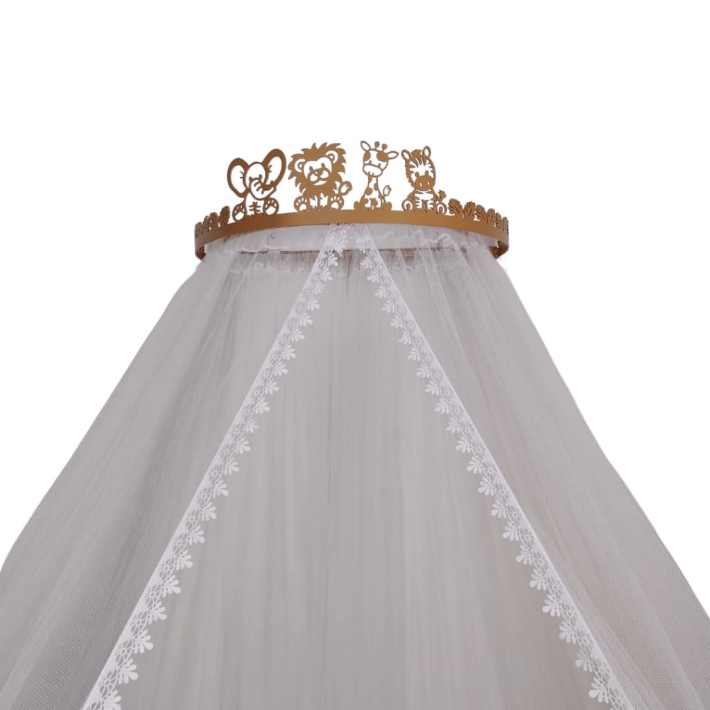 Dossel safari com mosquiteiro tule para berço