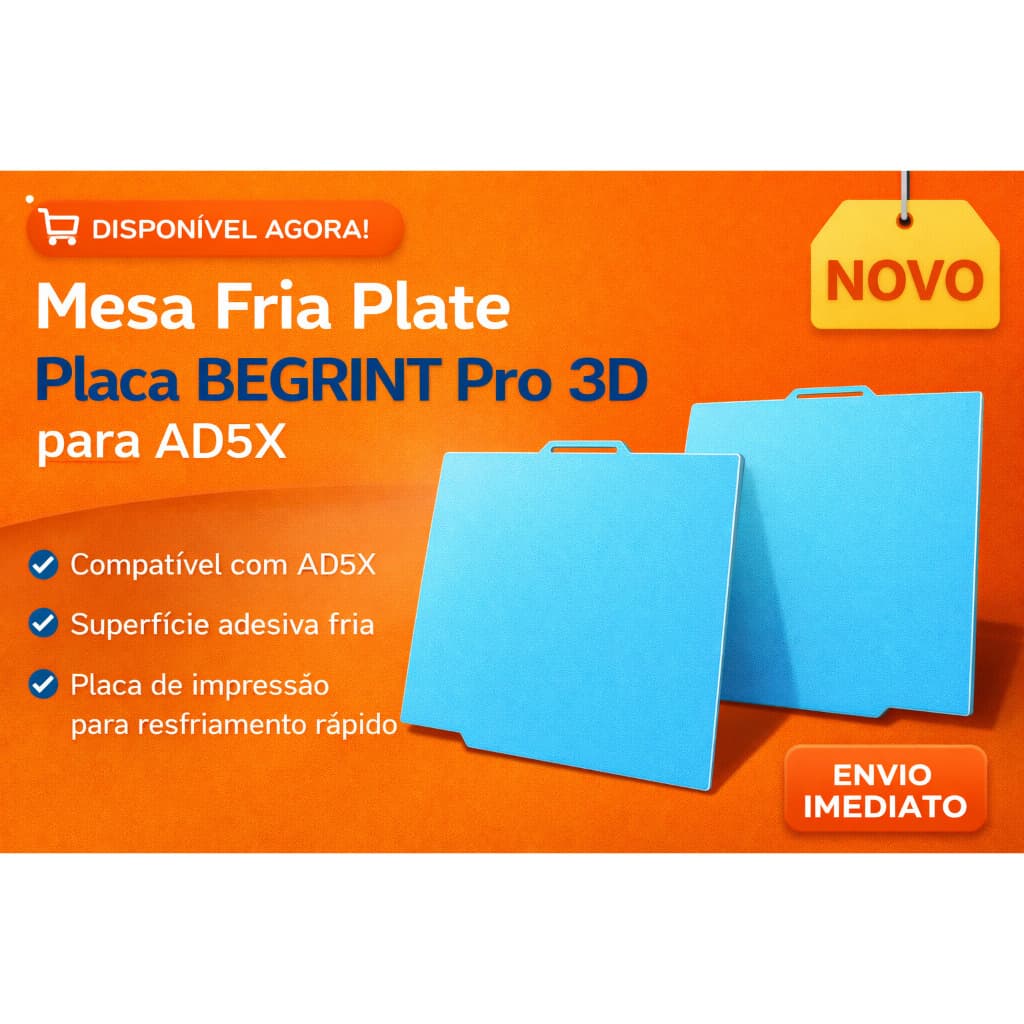 Mesa Fria Placa BEGRINT Pro 3D para A1 Mini - 01 pc