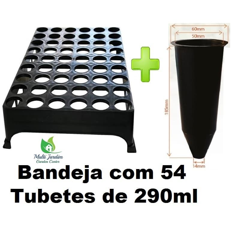 Bandeja + 54 Tubetes De 290ml Mudas Nativas Café Mogno