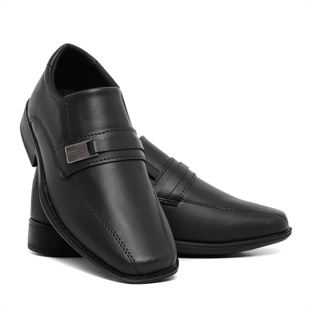 Sapato Social Infantil Masculino Preto Para formatura Casamento Moderno Menino 445