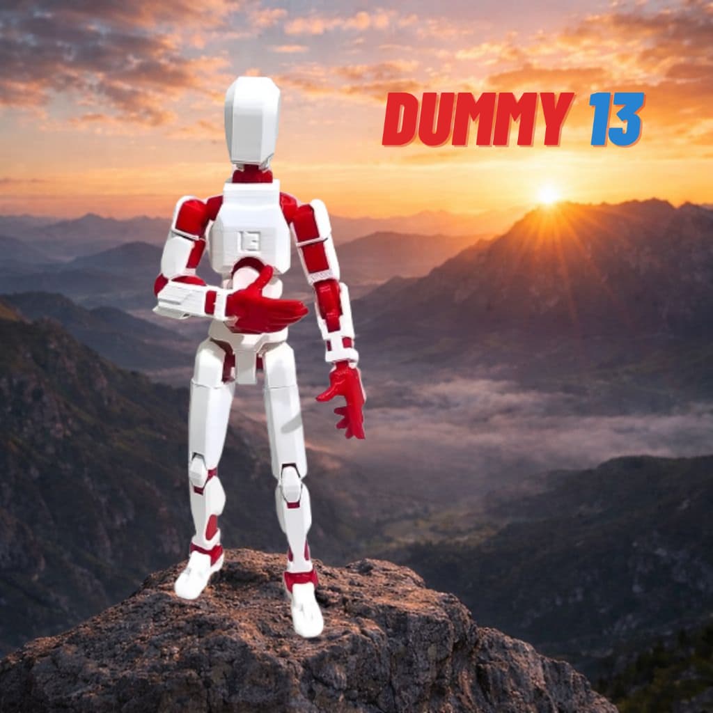 Boneco Articulado - Dummy 13 - Impressão 3D - Ação Figura - Colecionável