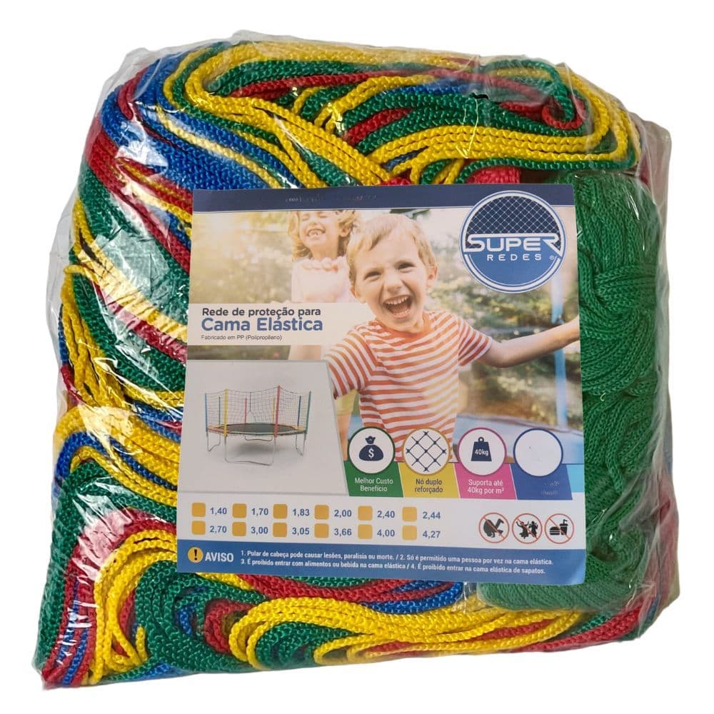 Rede Para Cama Elástica 2,44 1,30x8,00