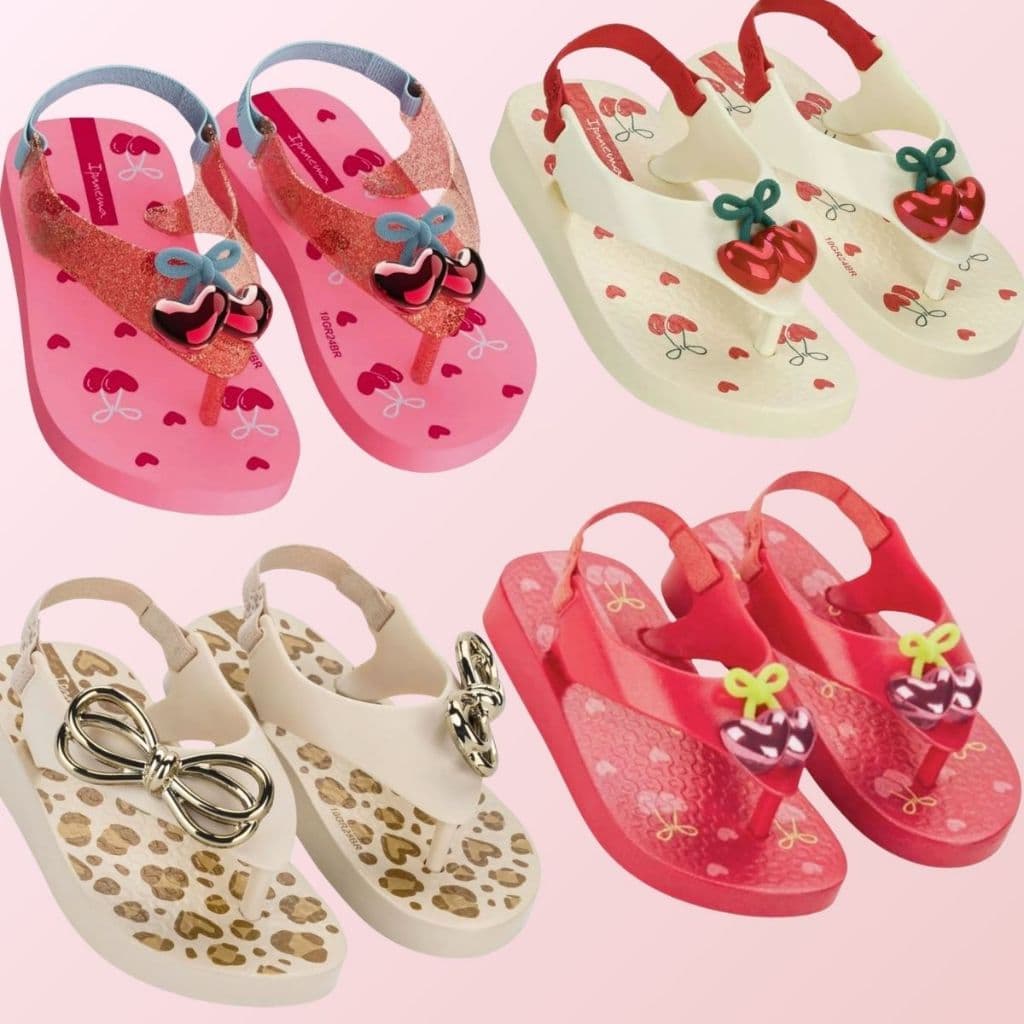 Ipanema Chinelo Infantil Belle Baby Lançamento  Calce Fácil Ajuste Em Elástico Conforto