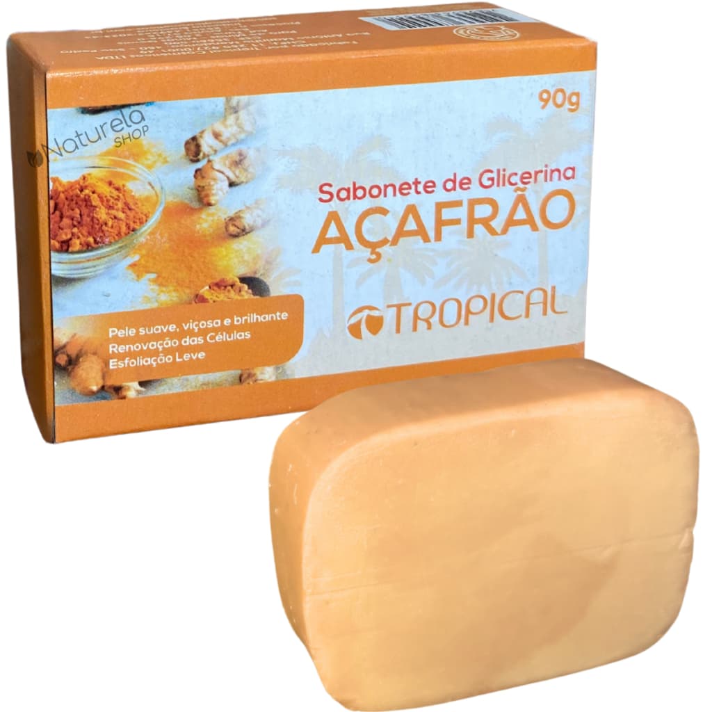 3 Un. Sabonete Barra Açafrão - Tropical 90g
