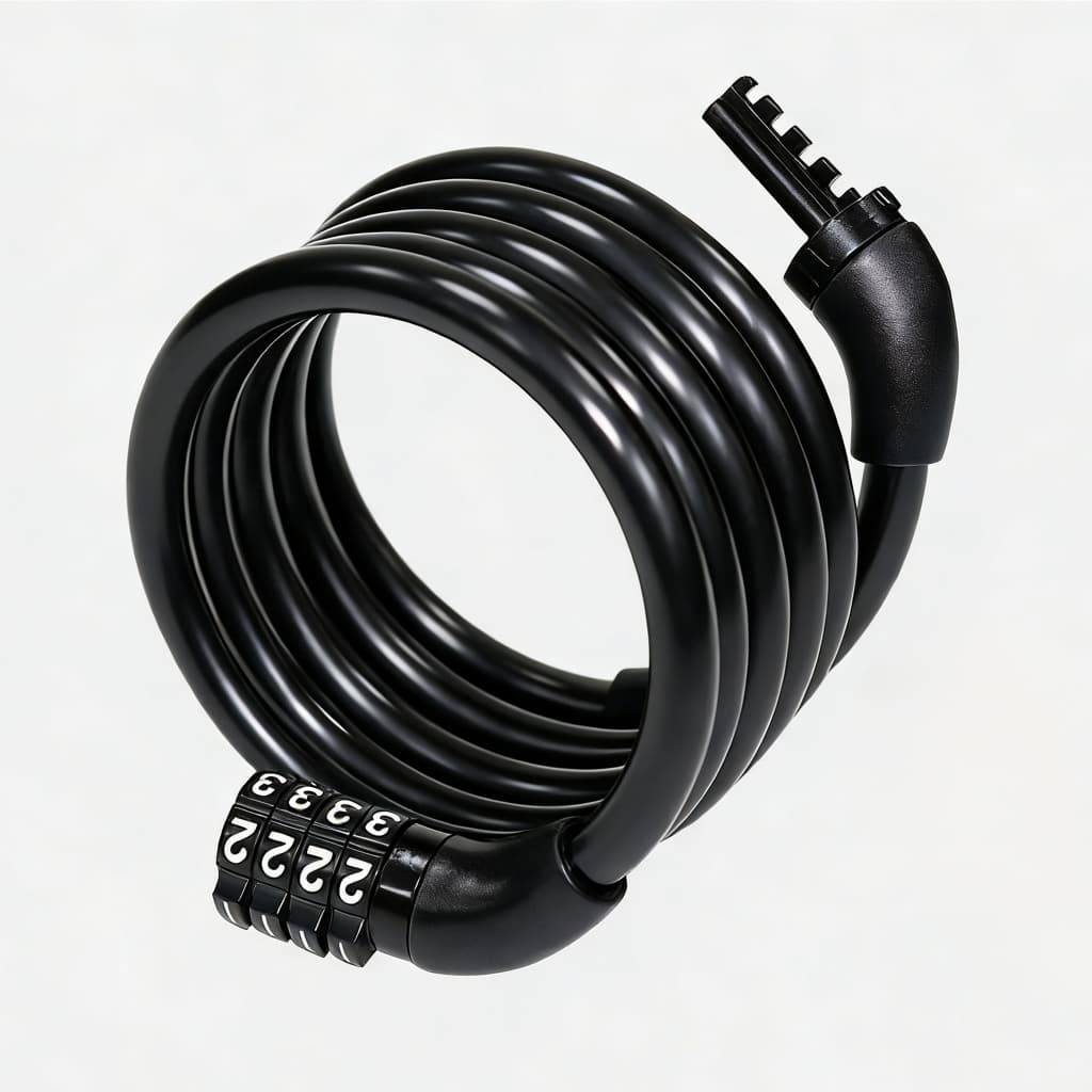 Corrente Cadeado Segurança Bicicleta Com Senha Segredo 8mm x 1000mm Bike