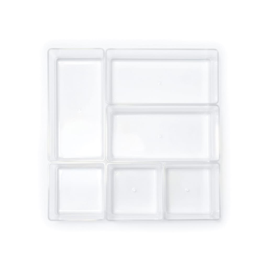 Kit C/ 6 Organizadores De Acrílico Empilhaveis e Transparentes