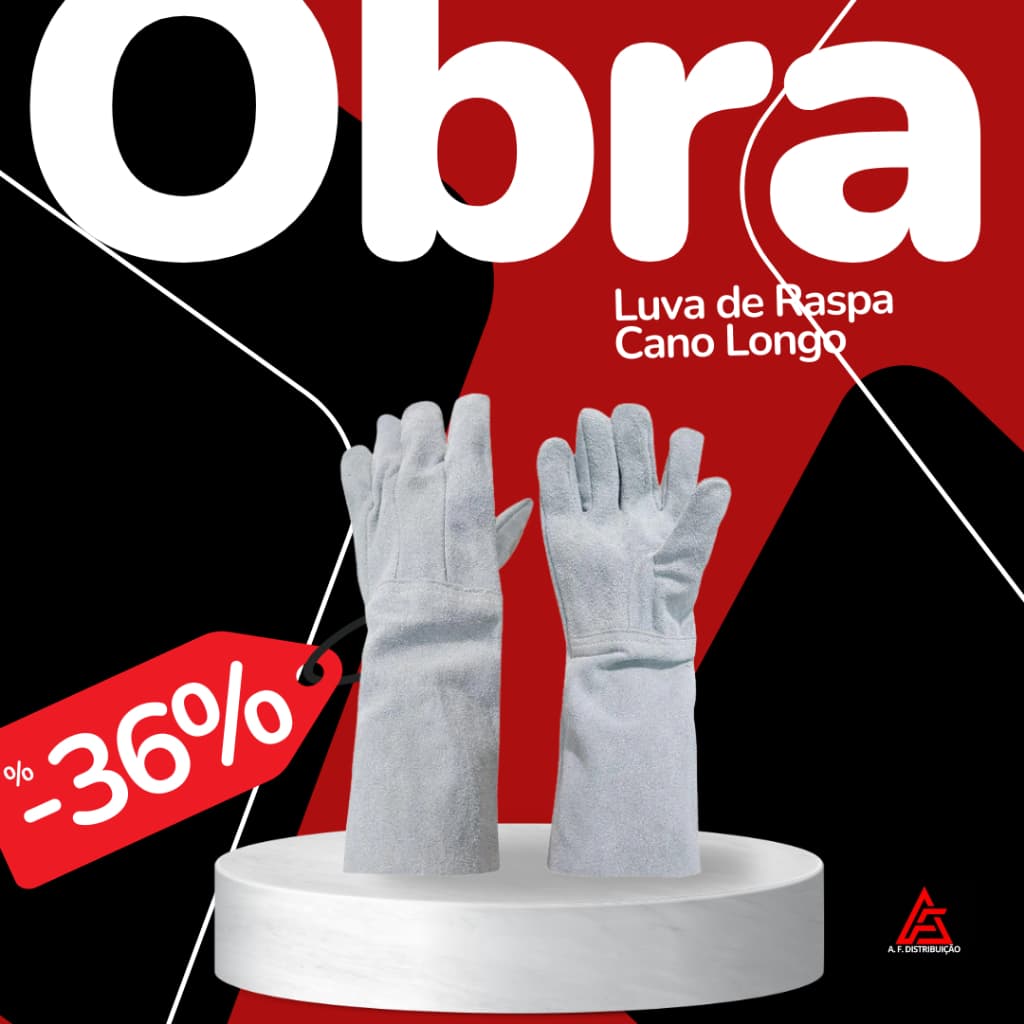 Luva de Raspa Cano Longo 20cm EPI C.A 43.163