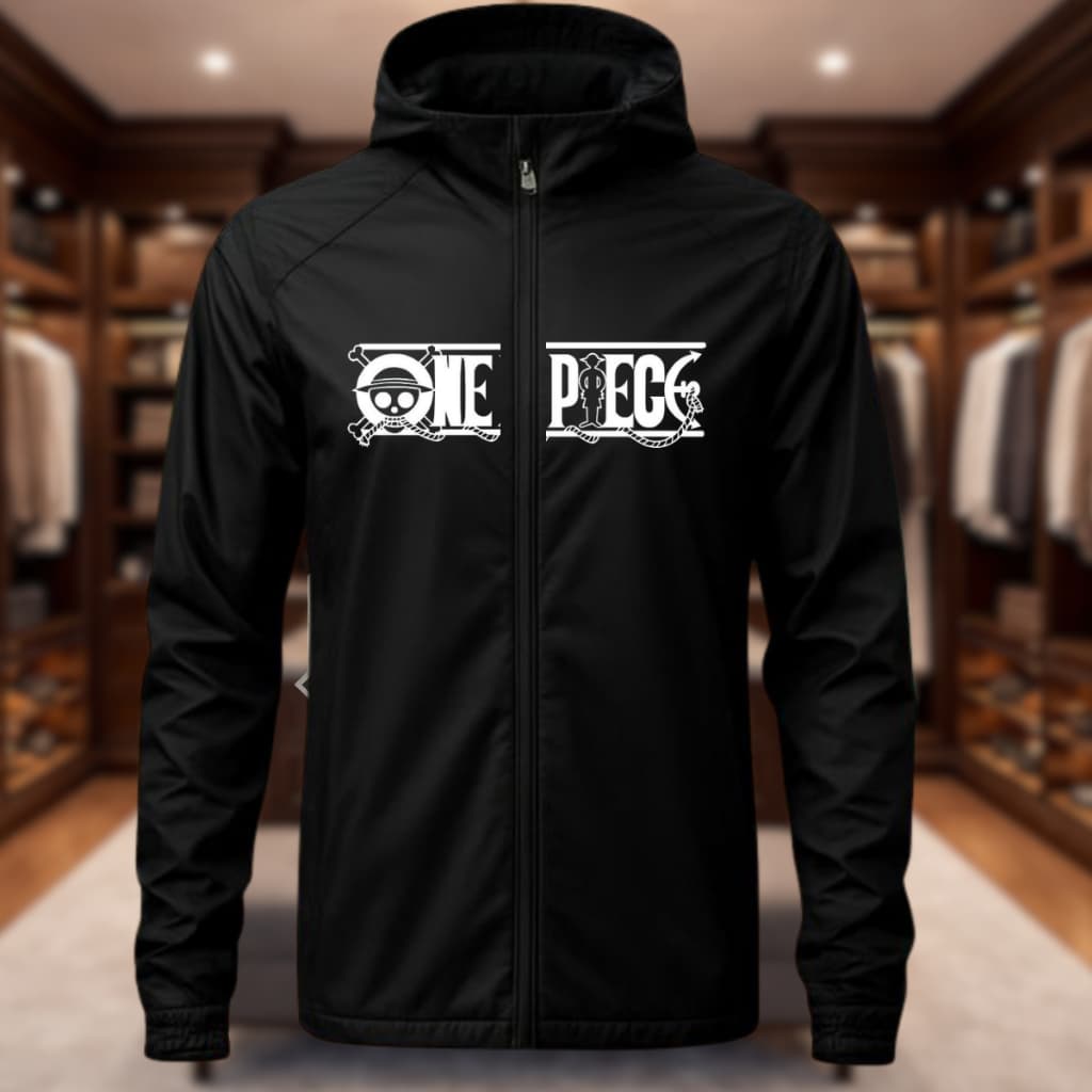 Jaqueta Masculina Blusa Corta Vento Motoqueiro Impermeável estampado One Piece