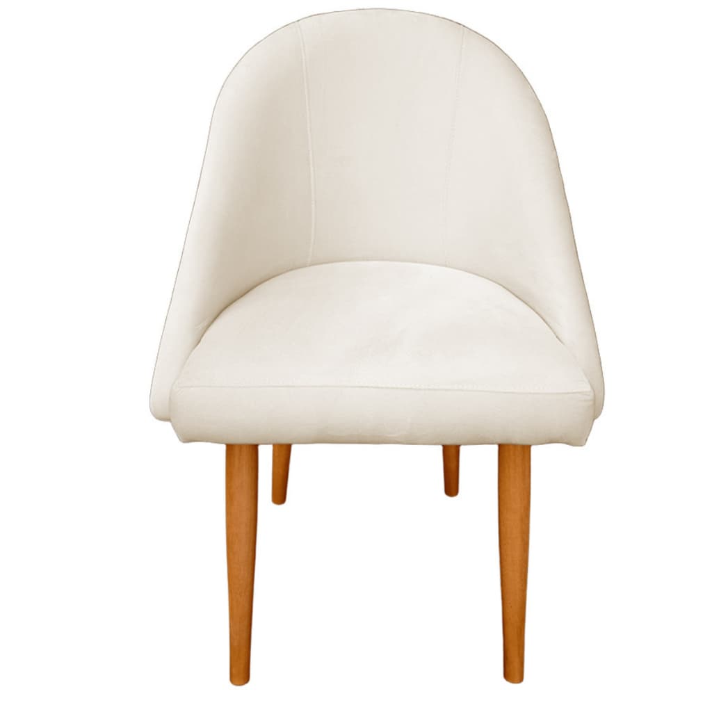 Cadeira De Jantar Luxo Decorativa Estofada Pé Palito Resistente