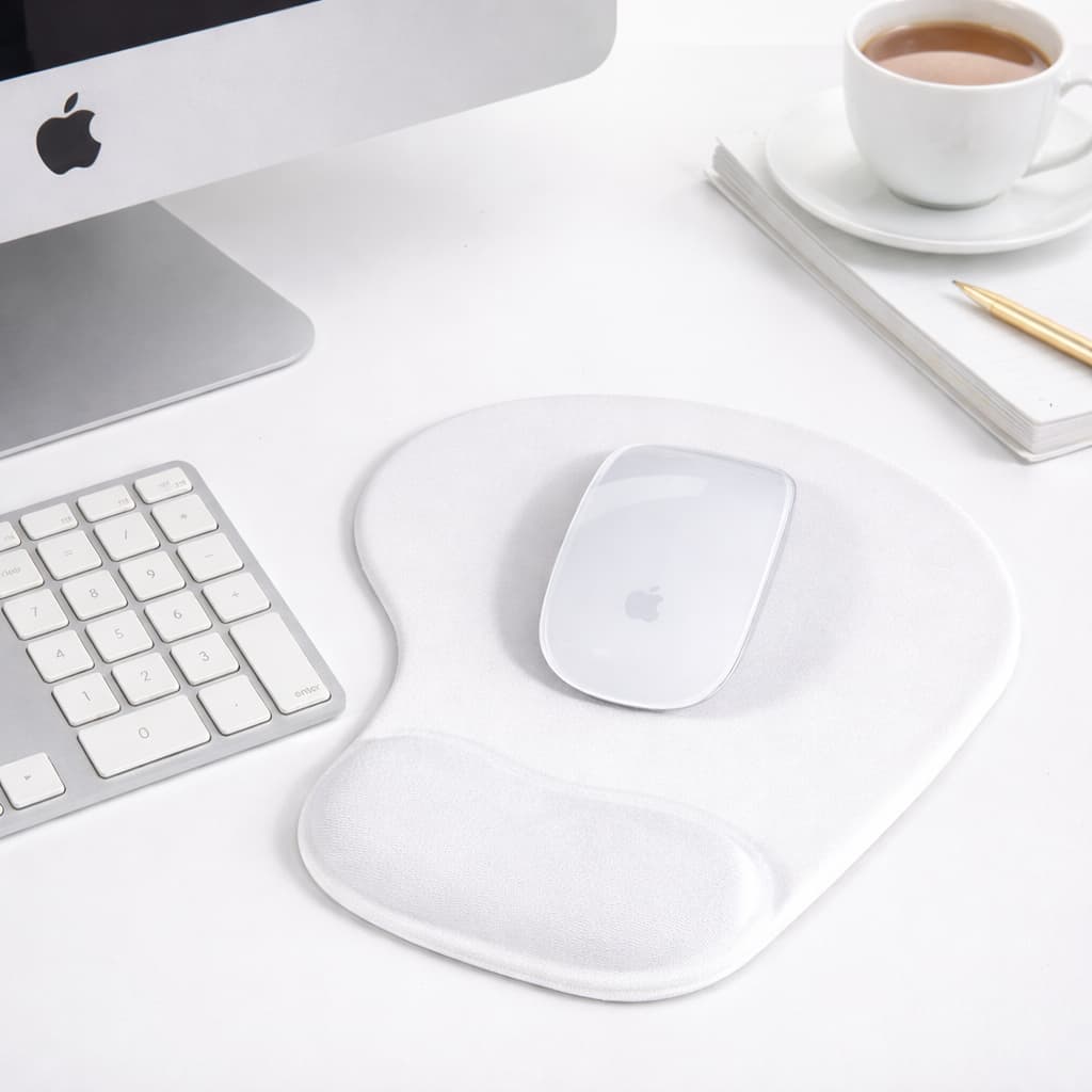 Mouse Pad Ergonômico Apoio de Pulso em Gel Confortável para Escritório e Home Office