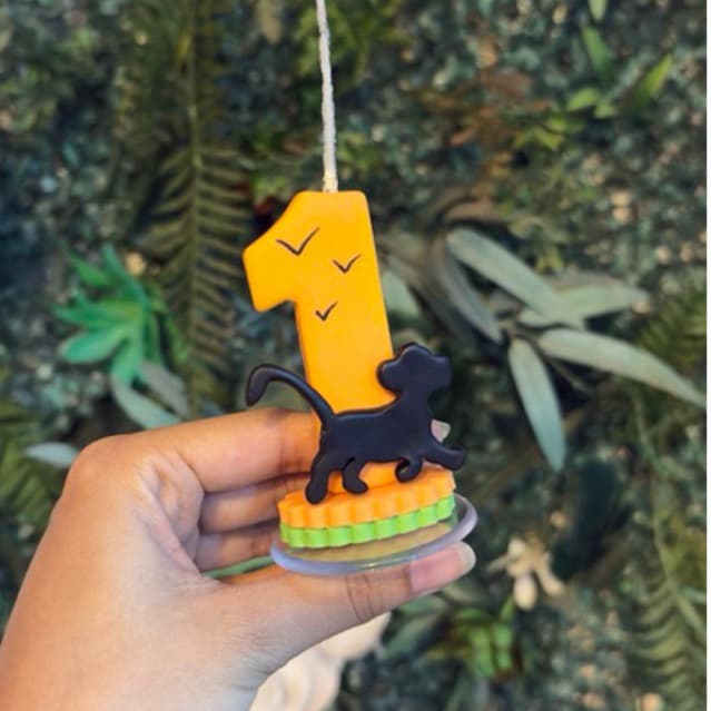 Vela rei leão com base para bolos| Festa