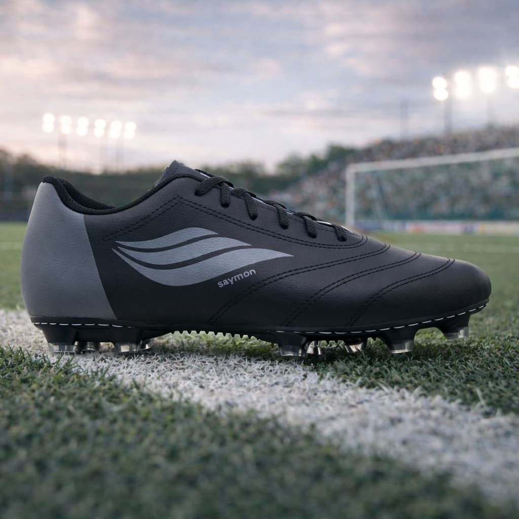 Chuteira Profissional de Campo Com Solado Costurado e Colado Couro Ecologico Original Adulto