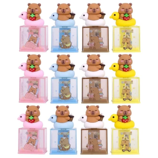 Apontador Com Depósito Capivara 3D Papelaria Escolar