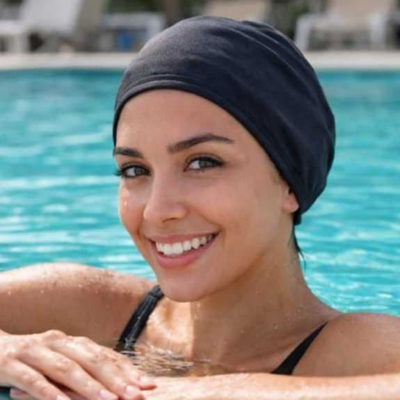 Touca Nero Natação Em Tecido Com Barra De Elástico Kit Com 4 Unidades