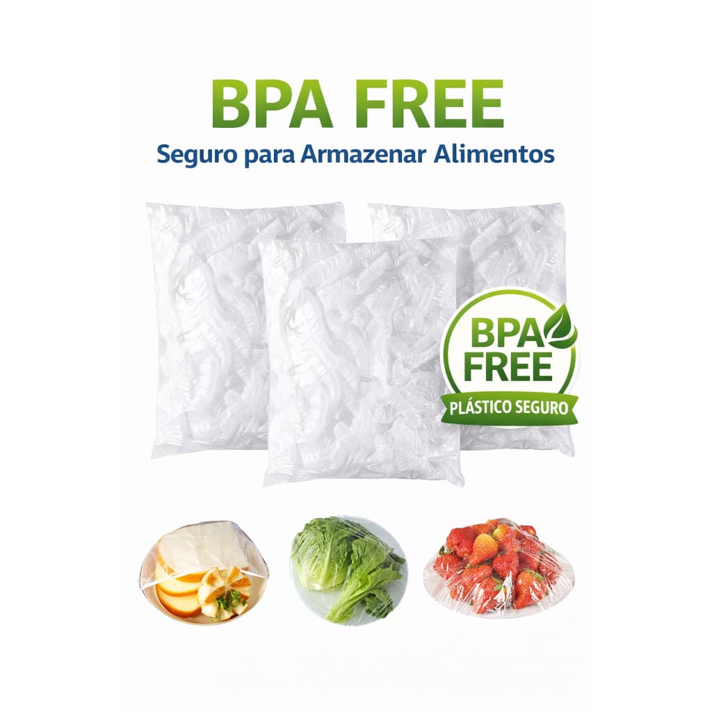Protetor de Alimentos Extra Grande 200UN 68x68cm - Plástico Descartável BPA Free