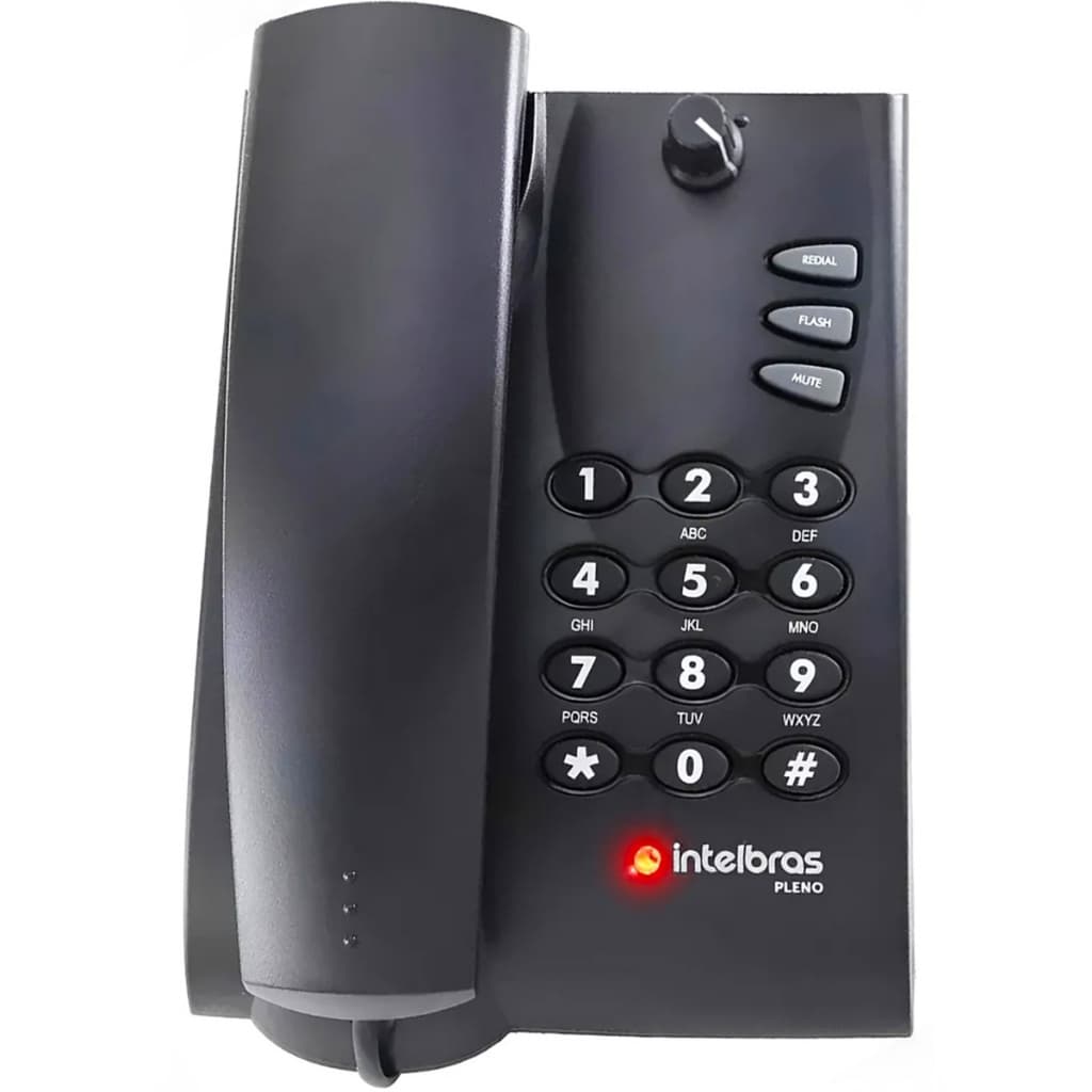 Telefone Amplificado com Volume Intelbras Pleno Idoso Deficiente Auditivo