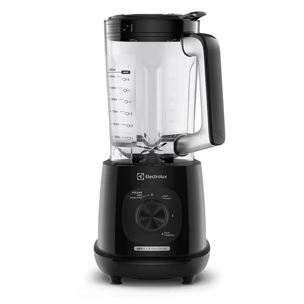 Liquidificador Electrolux 600W 2,7L Efficient TriForce 3 Velocidades Preto (EBL700)